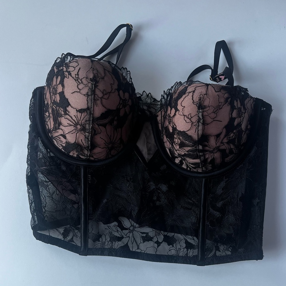 Victoria Secret black corset top